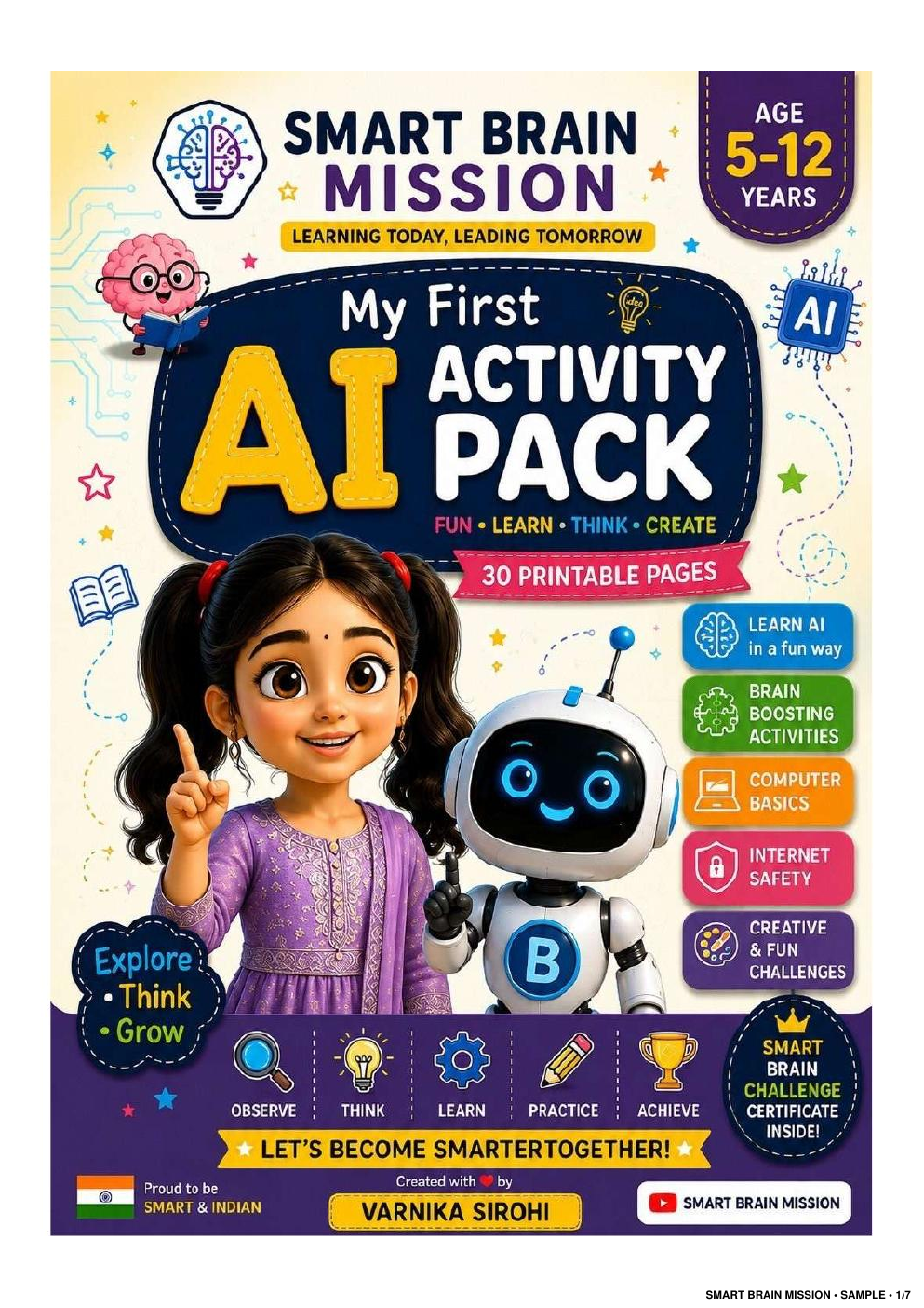 My First AI Activity Pack cover
